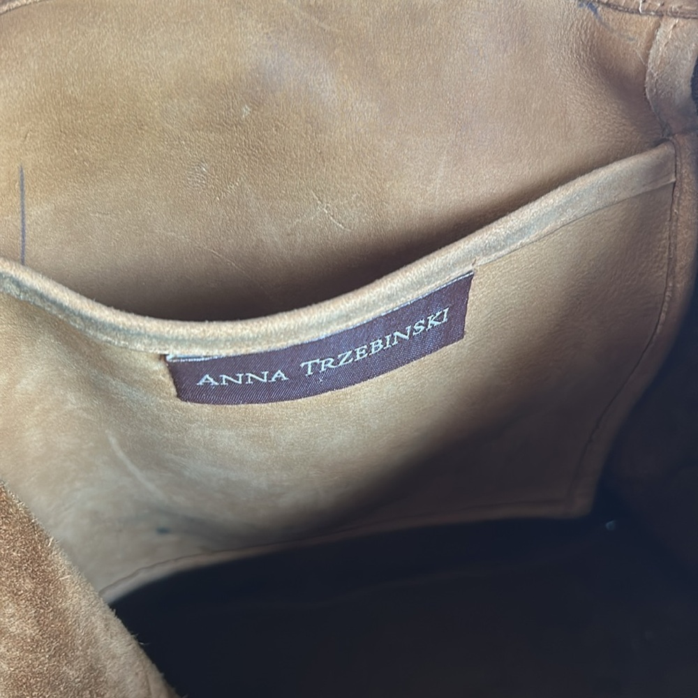 [Anna Trzebinski] Brown Crocodile Leather Handbag - Picture 7 of 9